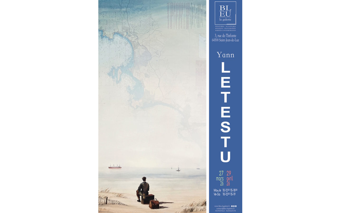 Exposition: Yann Letestu 3 Rue de l'Infante Saint-Jean-de-Luz 2026-03-27