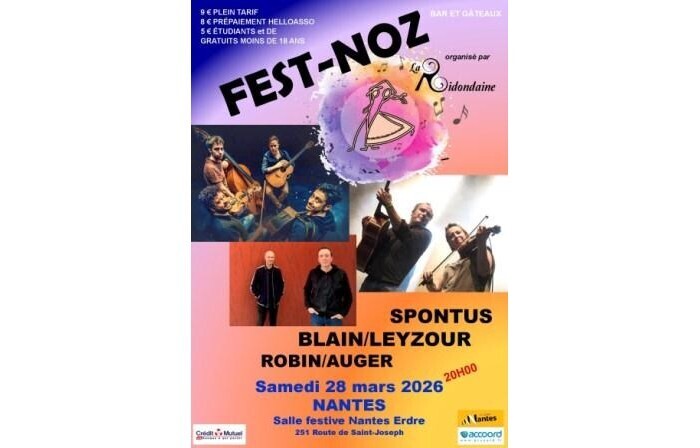 Fest-Noz La Ridondaine Salle festive Nantes Erdre