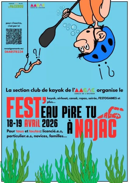 Fest'Eau Pire tu Nages à Najac Najac 2026-04-18