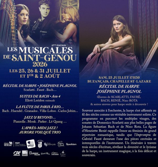 Festival des musicales de Saint-Genou Saint-Genou 2026-07-25