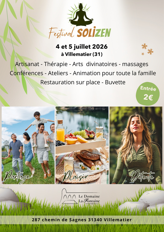 FESTIVAL SOLIZEN AU DOMAINE LA FONTAINE 31340 VILLEMATIER LE DOMAINE LA FONTAINE VILLEMATIER - MV2 EVENEMENTS Villematier