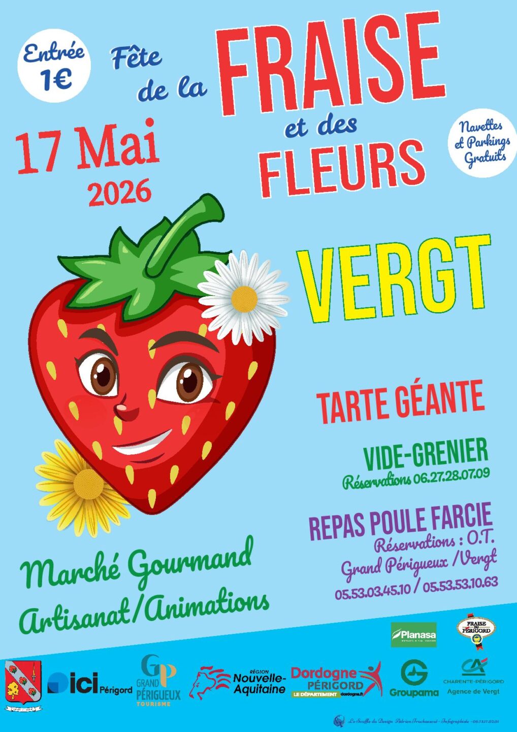 Fête de la Fraise et des fleurs  Vergt 2026-05-17