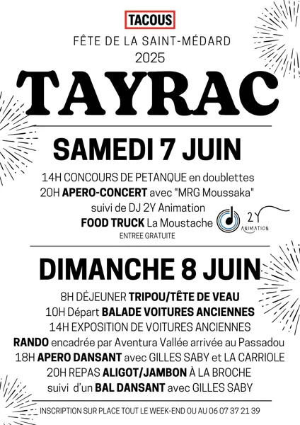 Fête de la Saint Médard  Tayrac 2026-06-13