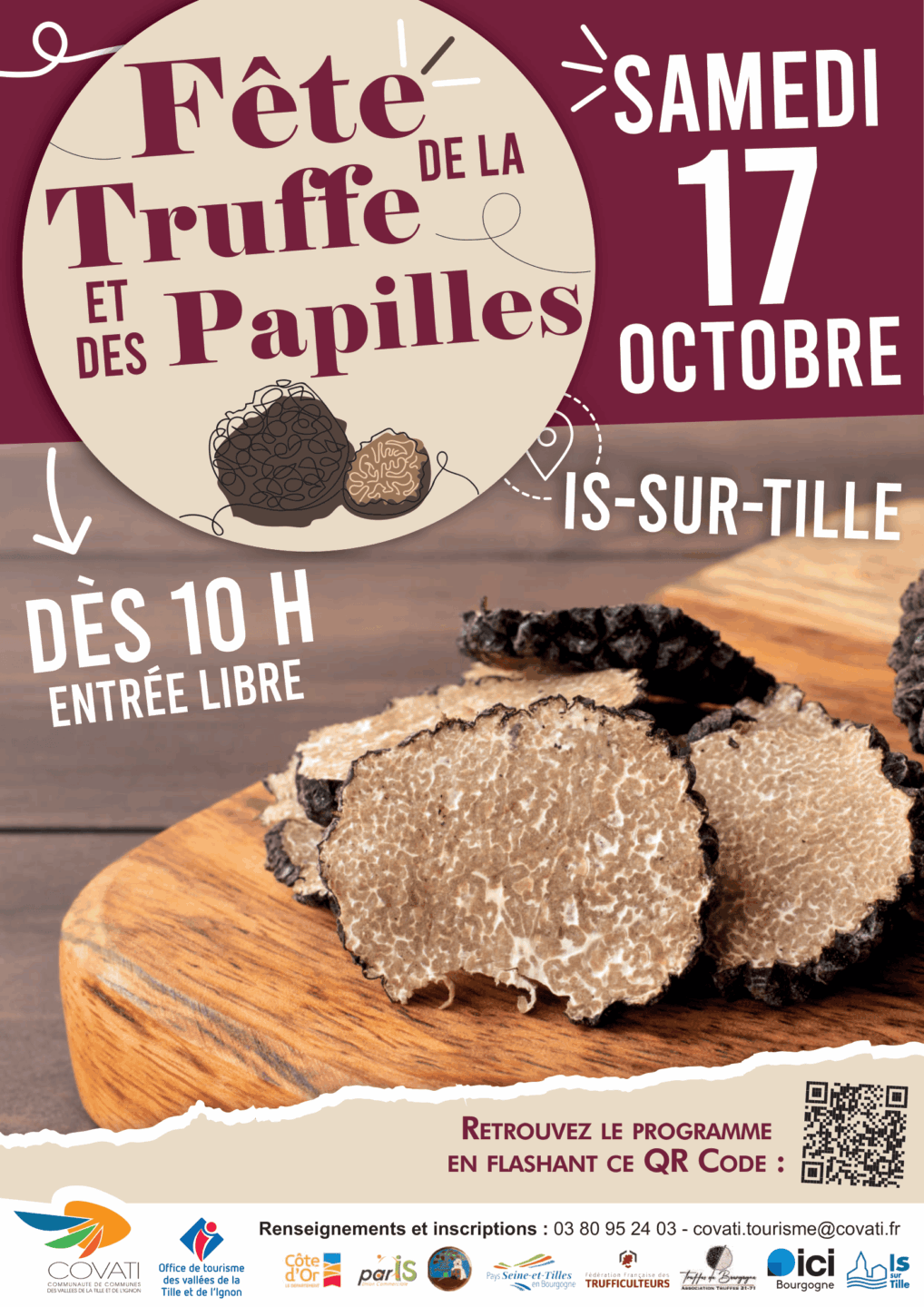 Fête de la Truffe et des Papilles (21ème édition) Place de la République Is-sur-Tille 2026-10-17