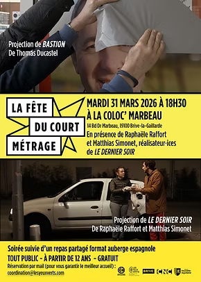 Fête du court métrage: Projection Coloc' Marbeau (Centre Culturel)