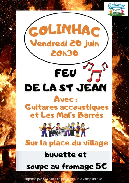 Feu de la Saint-Jean en musique  Golinhac 2026-06-19