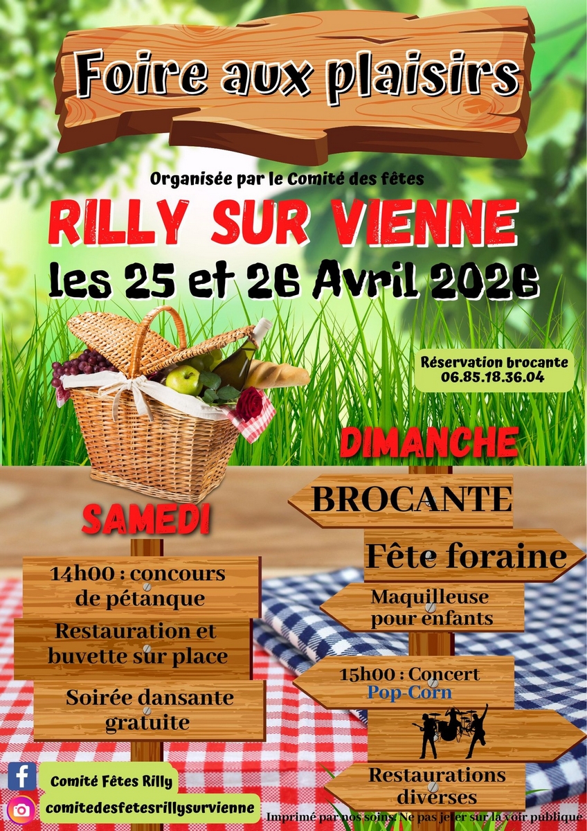 Foire aux plaisirs  Rilly-sur-Vienne
