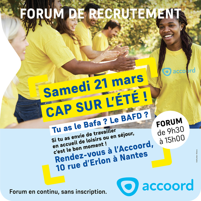 Forum de recrutement de l'été Accoord - Siège