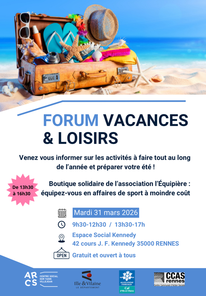 Forum vacances et loisirs Centre Social Ker Yann Rennes