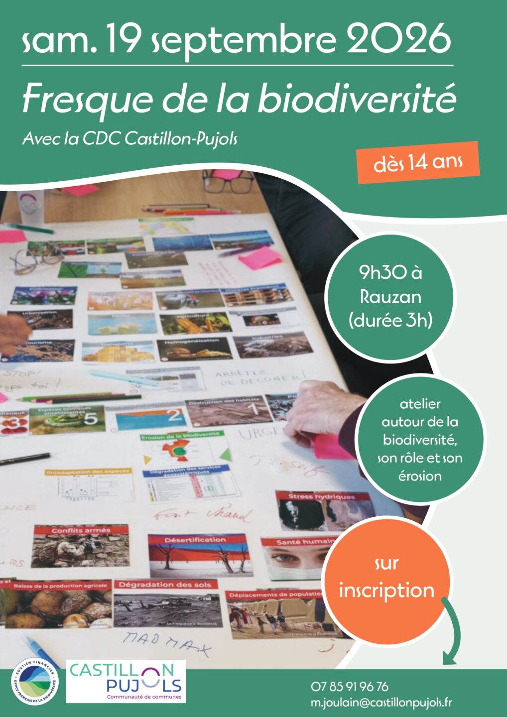 Fresque de la biodiversité  Rauzan