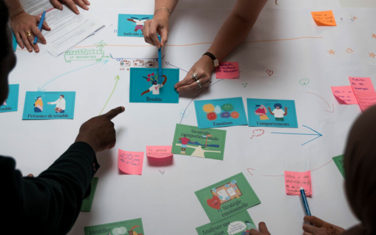 Fresque de la santé mentale Centre Paris Anim Victoire Tinayre - Ligue de l'enseignement  Paris