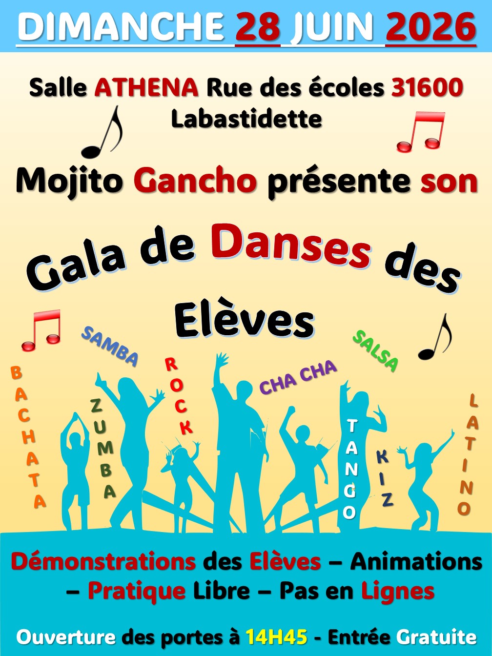GALA DE DANSES DES ELÈVES MOJITO GANCHO 2026 Rue des Écoles Labastidette 2026-06-28