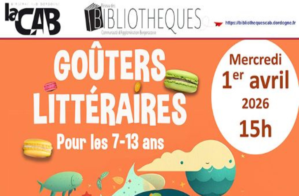 Goûter littéraire 7 Place Bellegarde Bergerac 2026-04-01