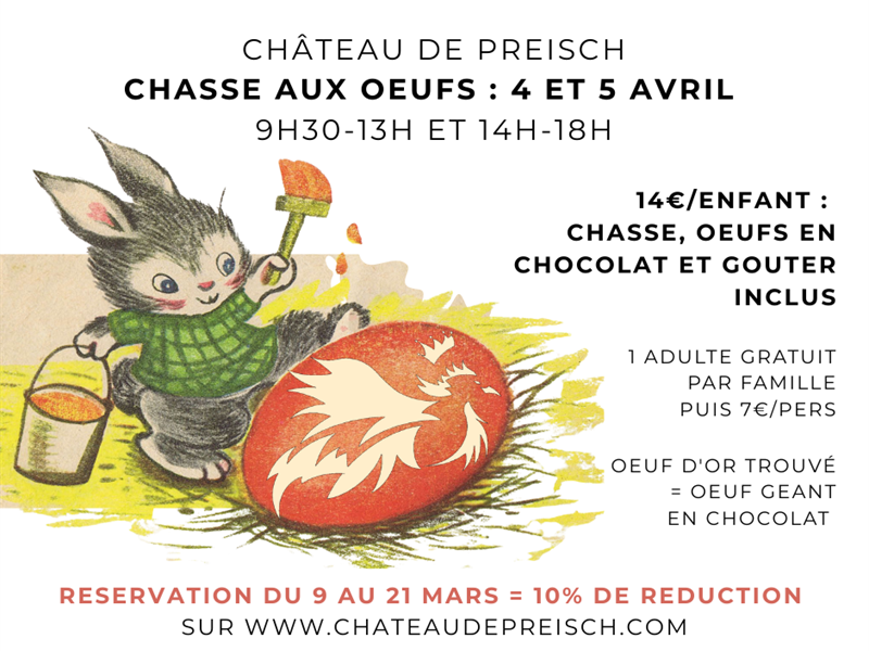 Grande chasse aux oeufs au Château de Preisch 2 Rue des Lilas Basse-Rentgen 2026-04-04