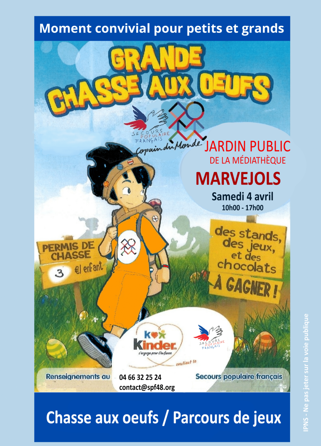 GRANDE CHASSE AUX OEUFS Jardin public de la médiathèque Marvejols 2026-04-04