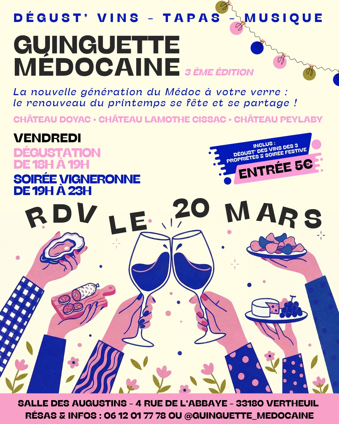 Guinguette Médocaine 3ème édition 4 Rue de l'Abbaye Vertheuil 2026-03-20
