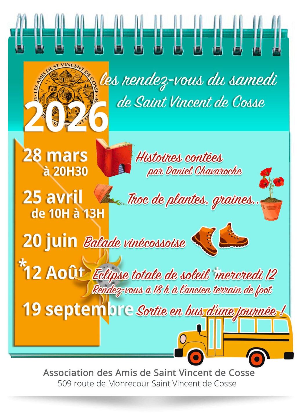 Histoires contées par Daniel Chavaroche  Saint-Vincent-de-Cosse 2026-03-28