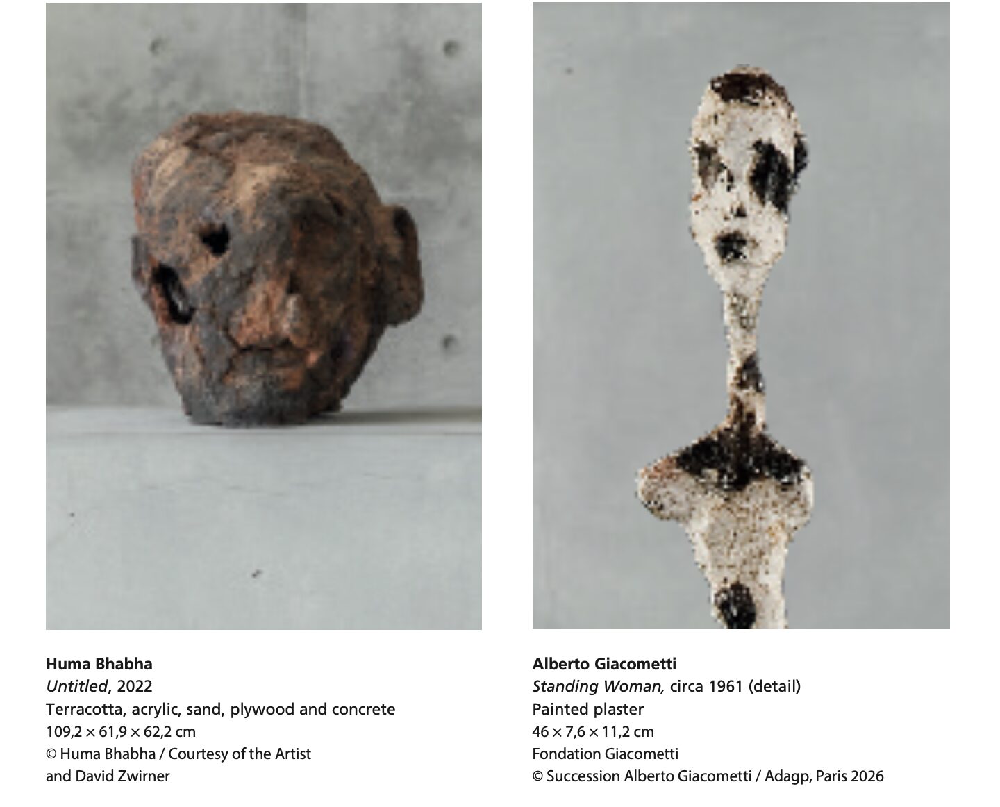 Huma Bhabha Giacometti