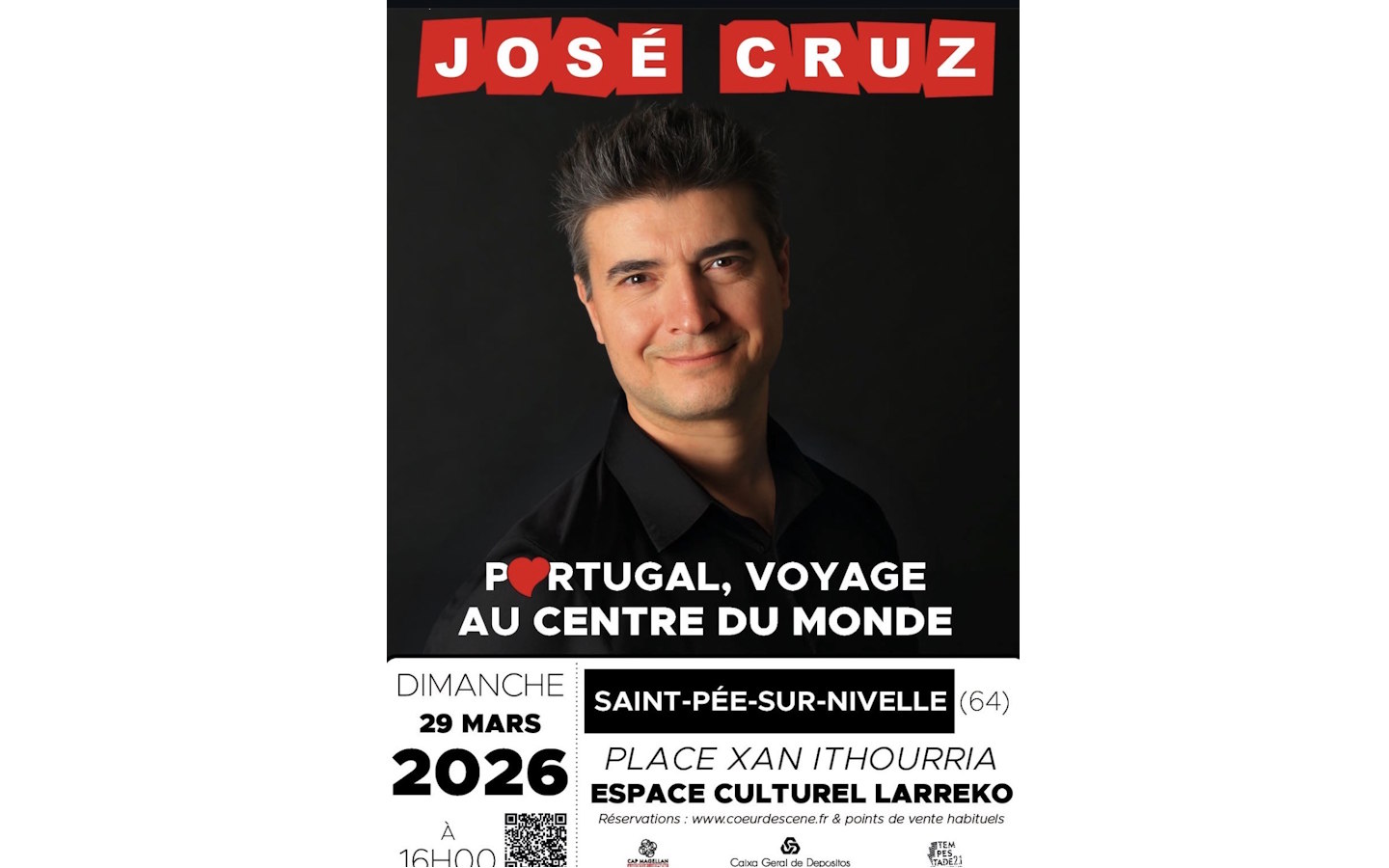 Humour José Cruz Espace Culturel Larreko Saint-Pée-sur-Nivelle 2026-03-29