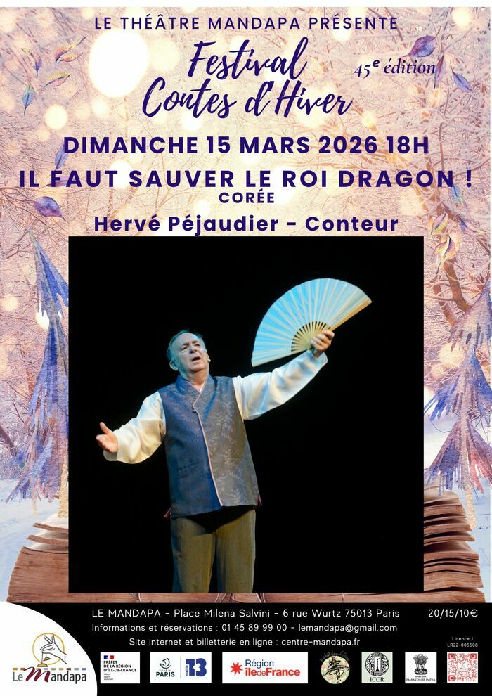 Il faut sauver le roi dragon ! - Conte coréen Théâtre Mandapa Paris