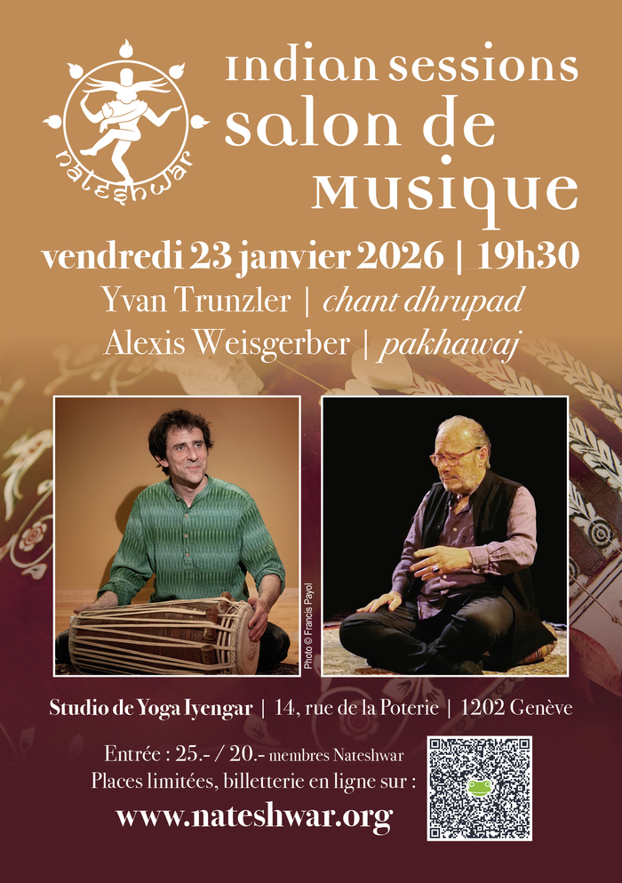 Indian Session | Salon de Musique avec Yvan Trunzler (chant Dhrupad) et Alexis Weisgerber (pakhawaj), Autre lieu, Genève
