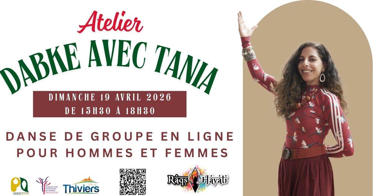 Initiation à la danse en ligne DABKE Rue des Récollets Thiviers 2026-04-19