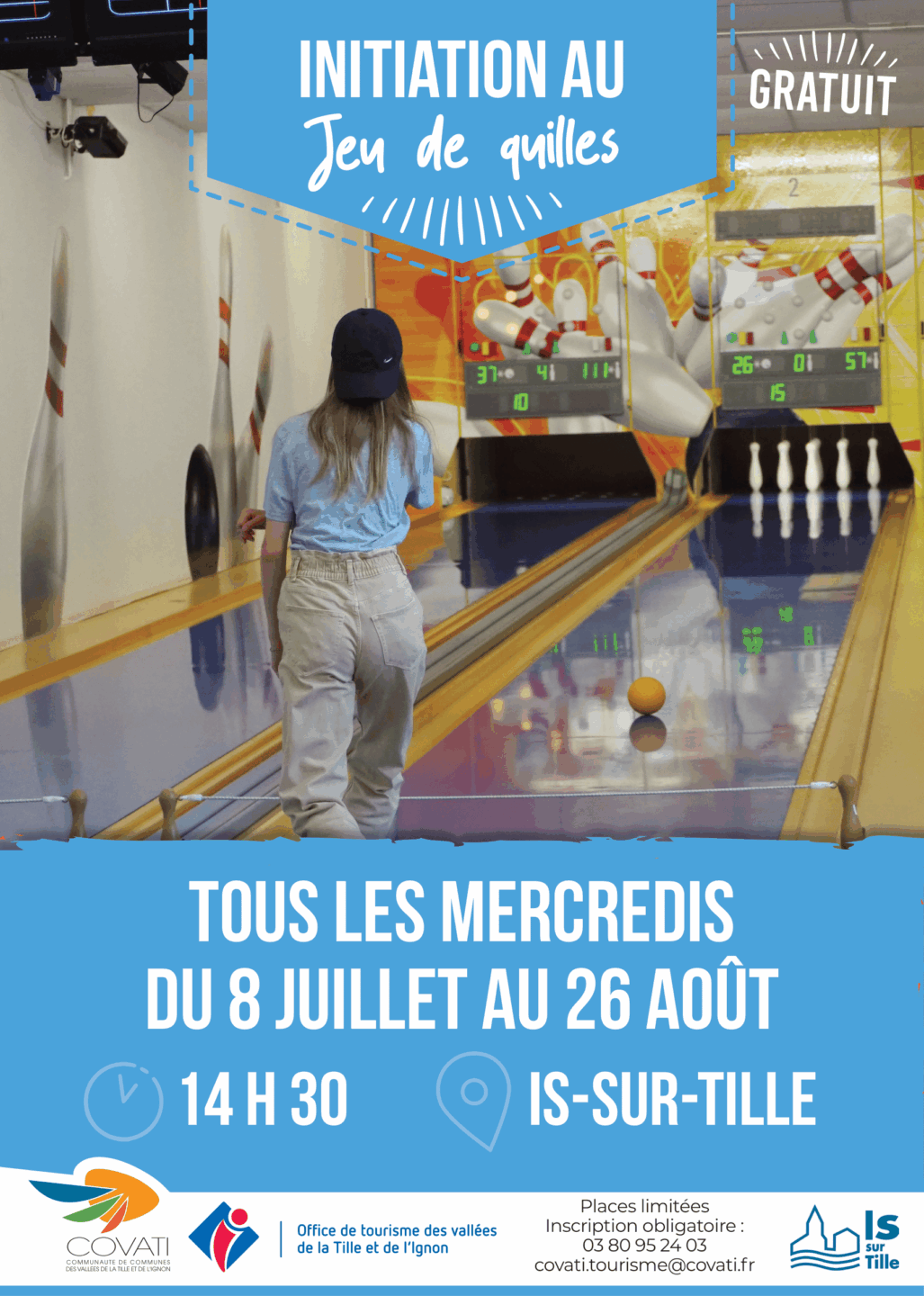 Initiation au jeu de quilles Bowling classic Quillier d'Is-sur-Tille Is-sur-Tille 2026-07-08