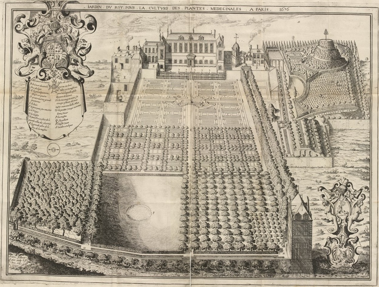 Vue historique du Jardin des Plantes