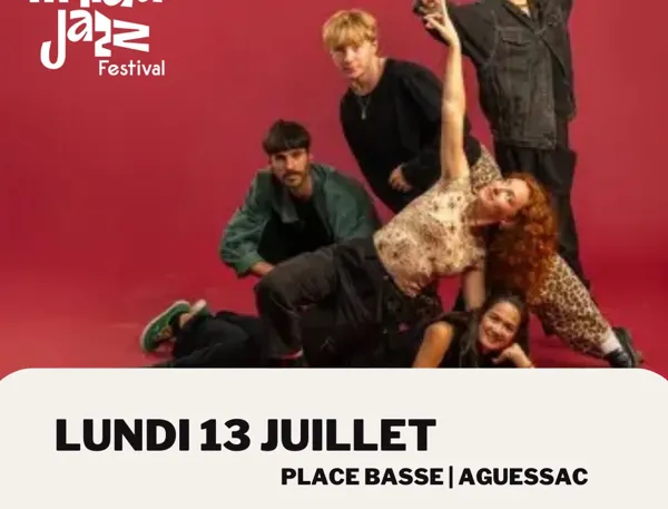 Jazz en Balade Moustik Haterz le13 juillet — Millau Jazz Festival Place Basse Aguessac 2026-07-13