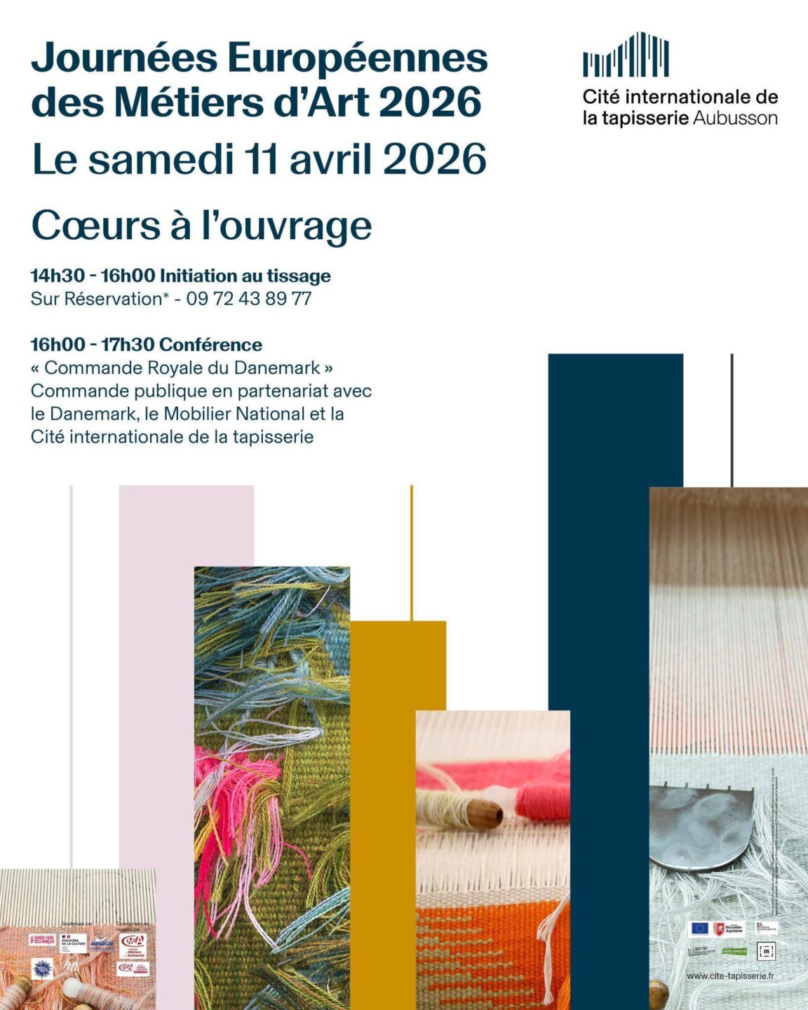 JEMA 2026 Cité internationale de la Tapisserie Rue des Arts Aubusson 2026-04-11