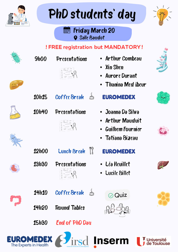 Journée des doctorants de l'IRSD Pavillon Baudot Toulouse
