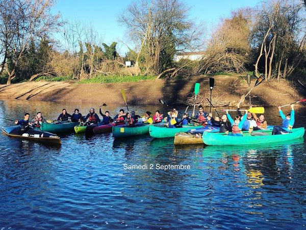 Journée environnementale par le Club de canoë-kayak de Port-Sainte-Foy Base de loisirs du Cléret Port-Sainte-Foy-et-Ponchapt