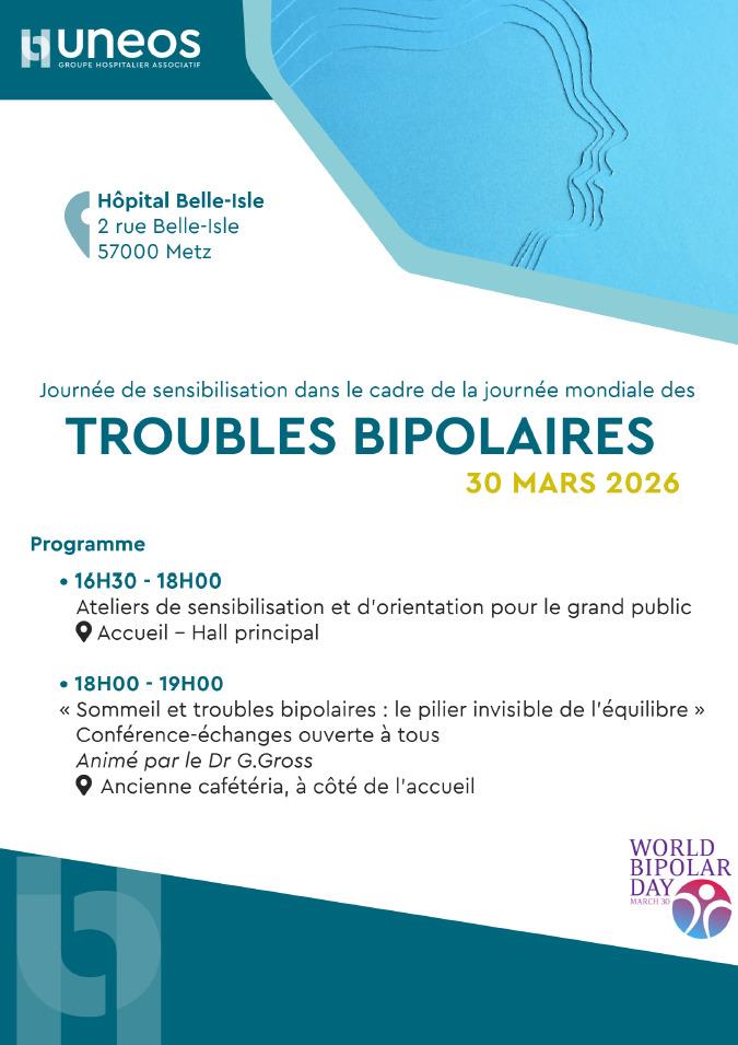 Journée Mondiale des Troubles Bipolaires 2 rue Belle-Isle Metz 2026-03-30