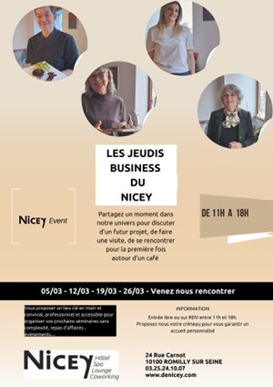 Journées Business du Nicey à Romilly-sur-Seine 24 Rue Carnot Romilly-sur-Seine 2026-03-19