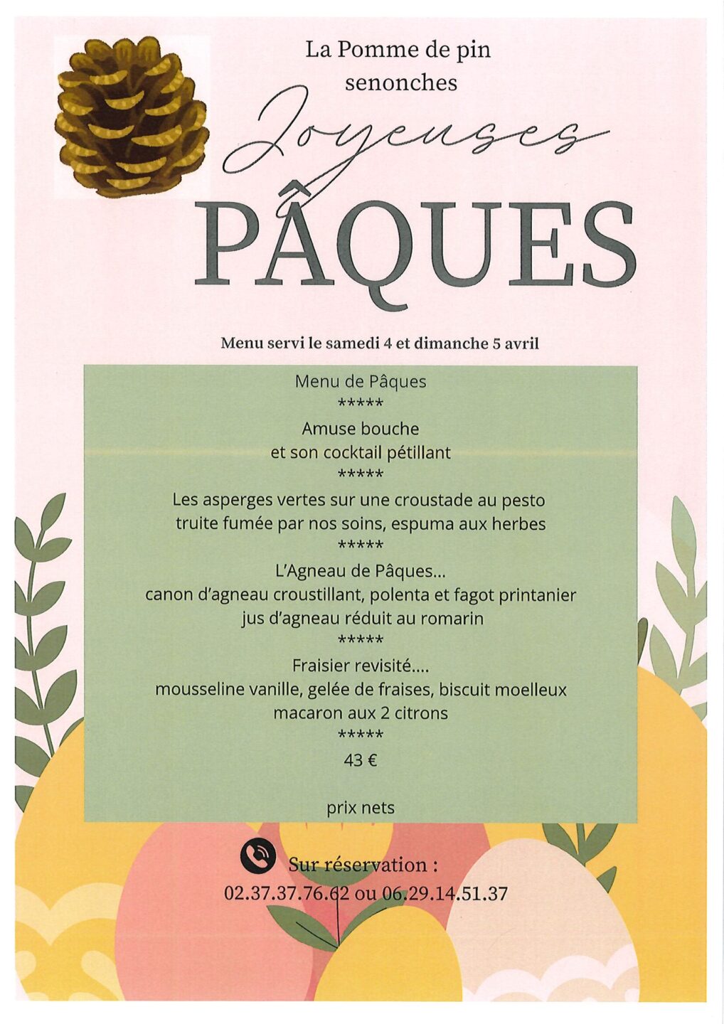 Joyeuses Pâques Rue Michel Cauty Senonches 2026-04-04