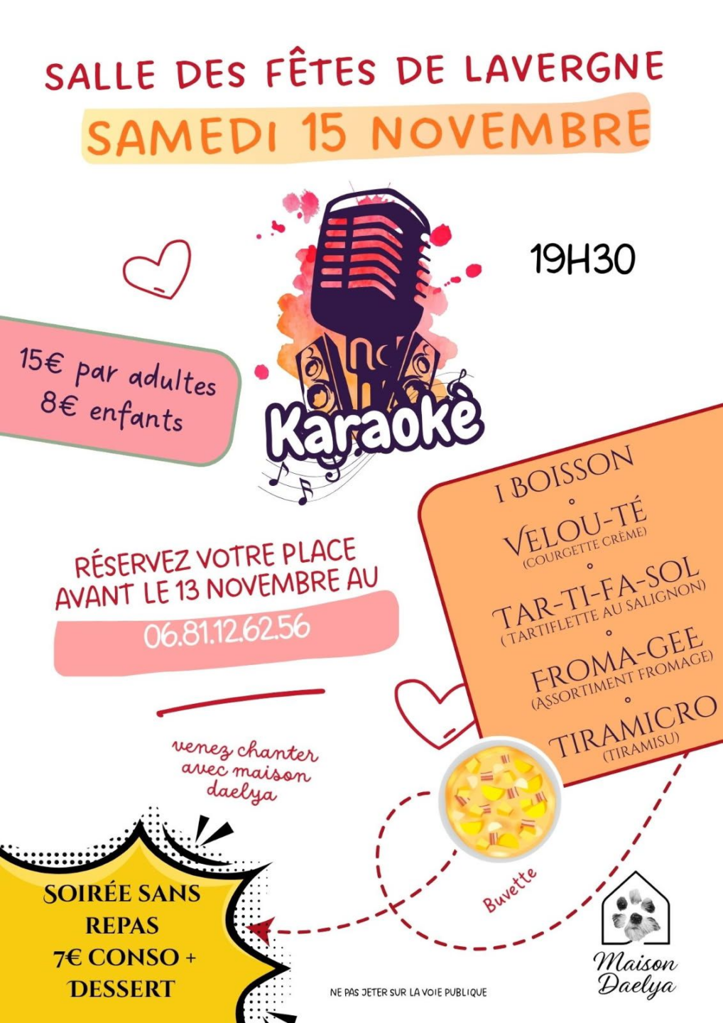 Karaoké soirée Place de la mairie Peyrière 2026-03-21