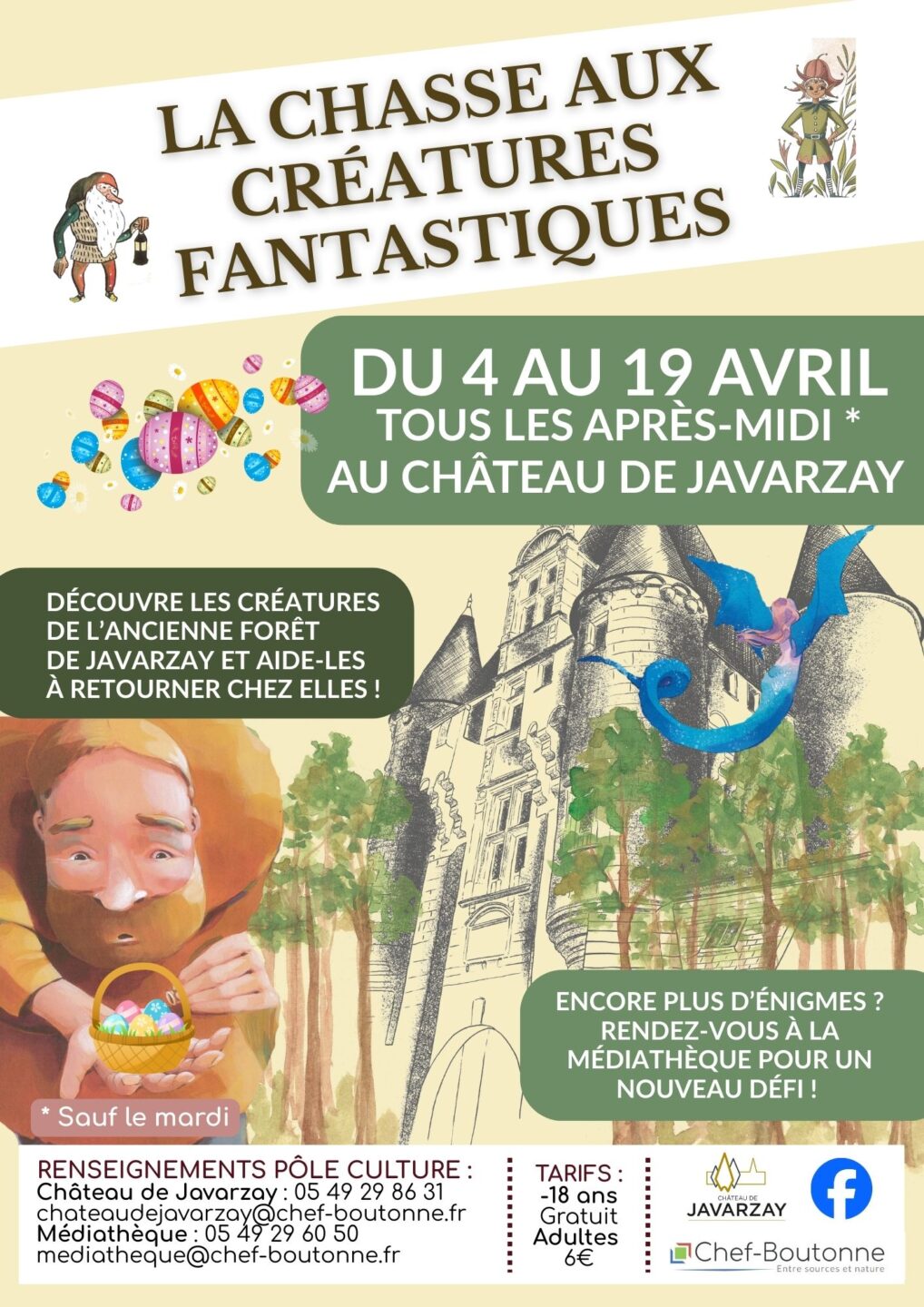 La chasse aux créatures fantastiques 9 Avenue des Fils Fouquaud Chef-Boutonne 2026-04-04