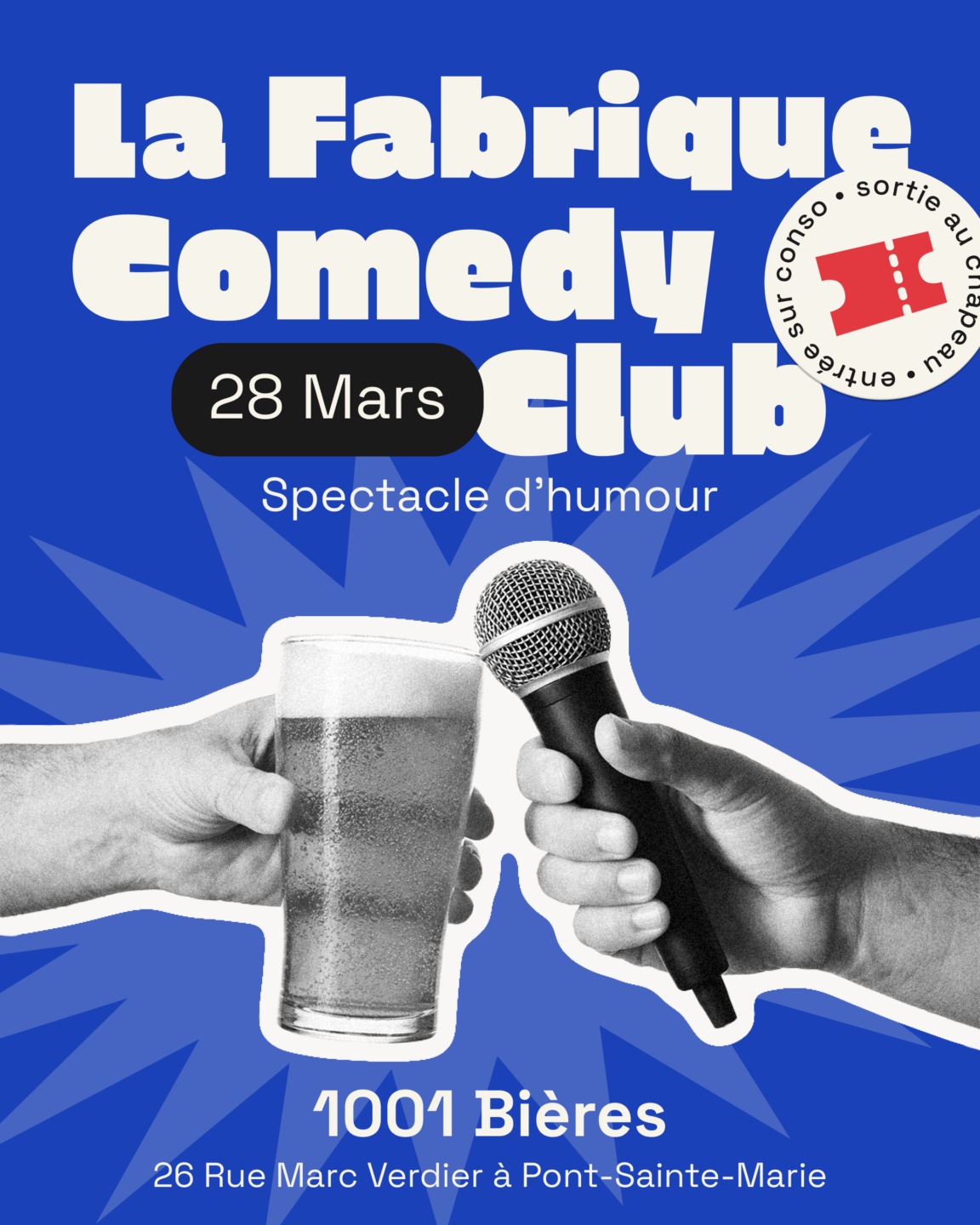 La Fabrique Comedy Club 1001 Bières Pont-Sainte-Marie 2026-03-28