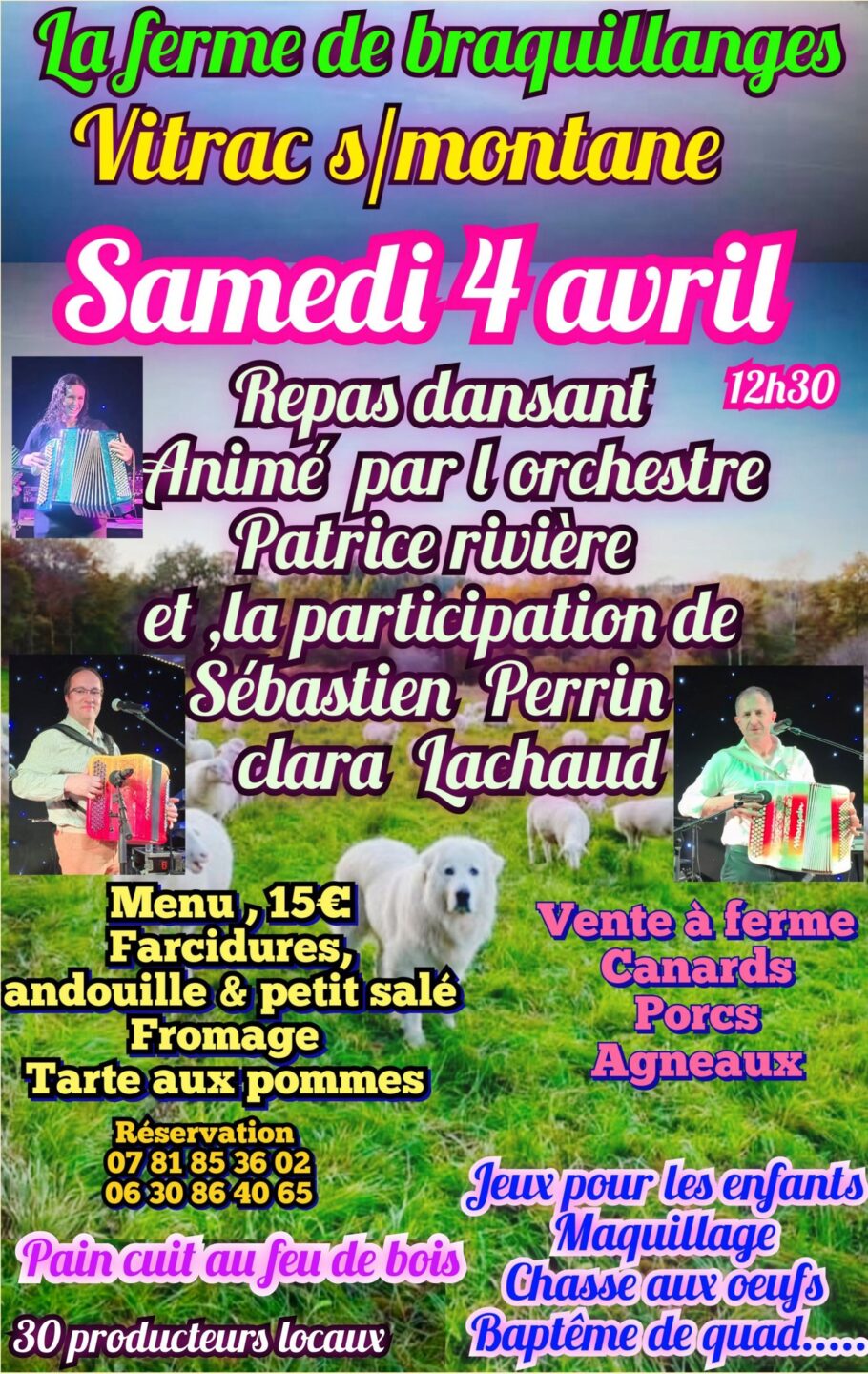 La Ferme de Braquillanges Journée festive La Ferme de Braquillanges Vitrac-sur-Montane 2026-04-04