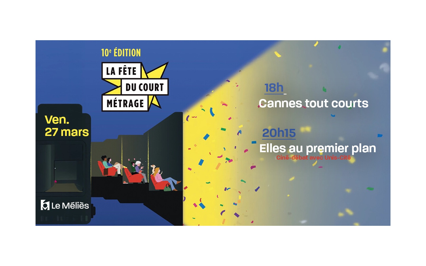 La fête du court métrage 2026 15 Place du Foirail Pau 2026-03-27