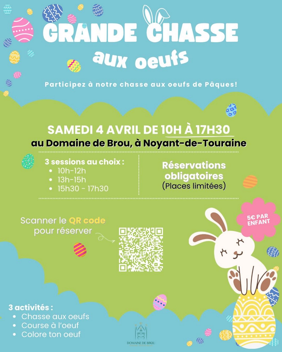 La grande chasse aux œufs au Domaine de Brou ! Route de Brou Noyant-de-Touraine 2026-04-04