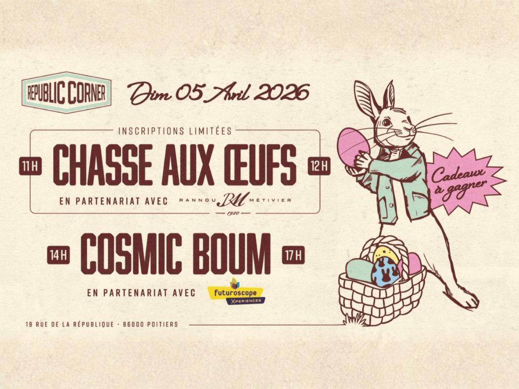 La grande chasse aux œufs du Republic Corner 19 Rue de la République Poitiers 2026-04-05