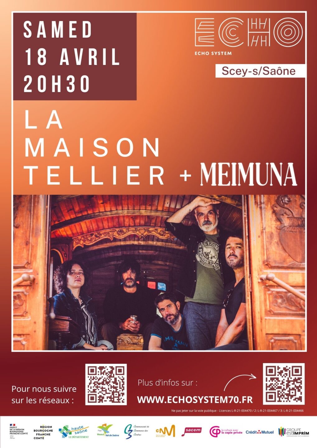 La Maison Tellier + Meimuna ECHO SYSTEM Scey-sur-Saône-et-Saint-Albin 2026-04-18