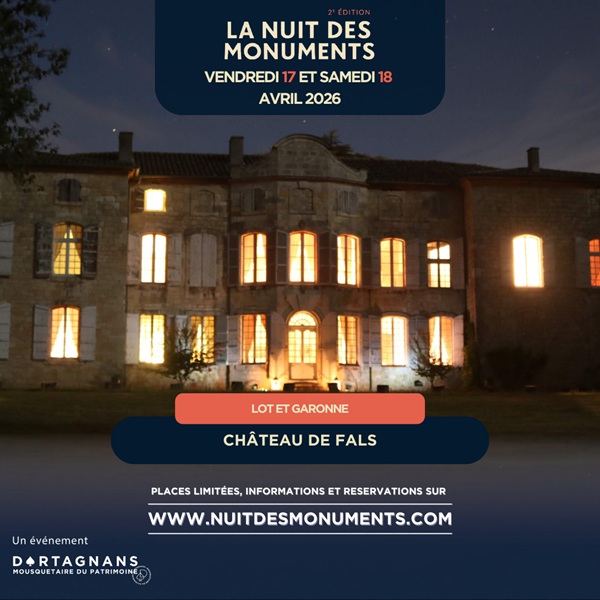 La nuit des monuments au château de fals 95 Place de la Mairie Fals 2026-04-17