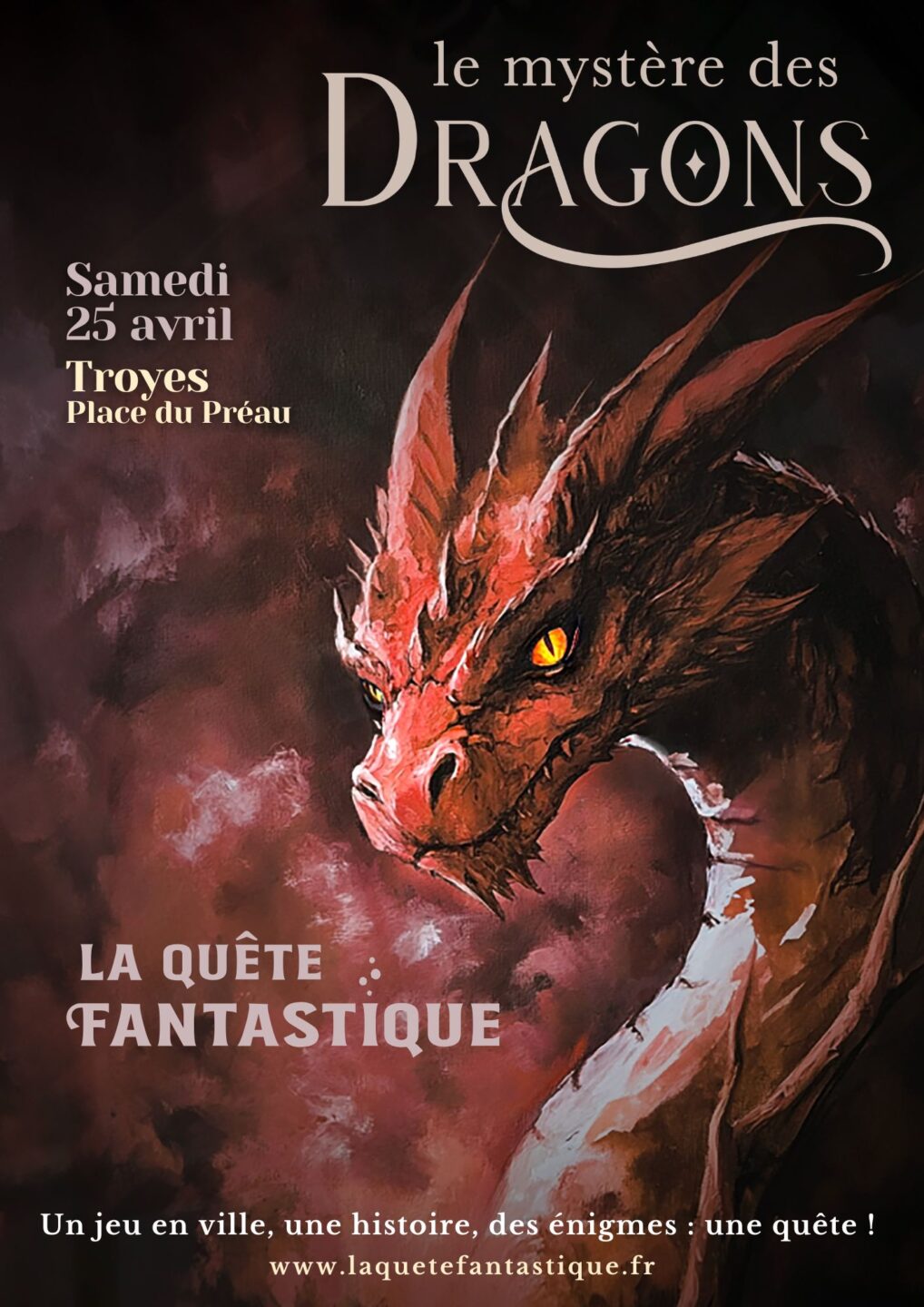 La Quête Fantastique le mystère des Dragons Place du Préau Troyes 2026-04-25