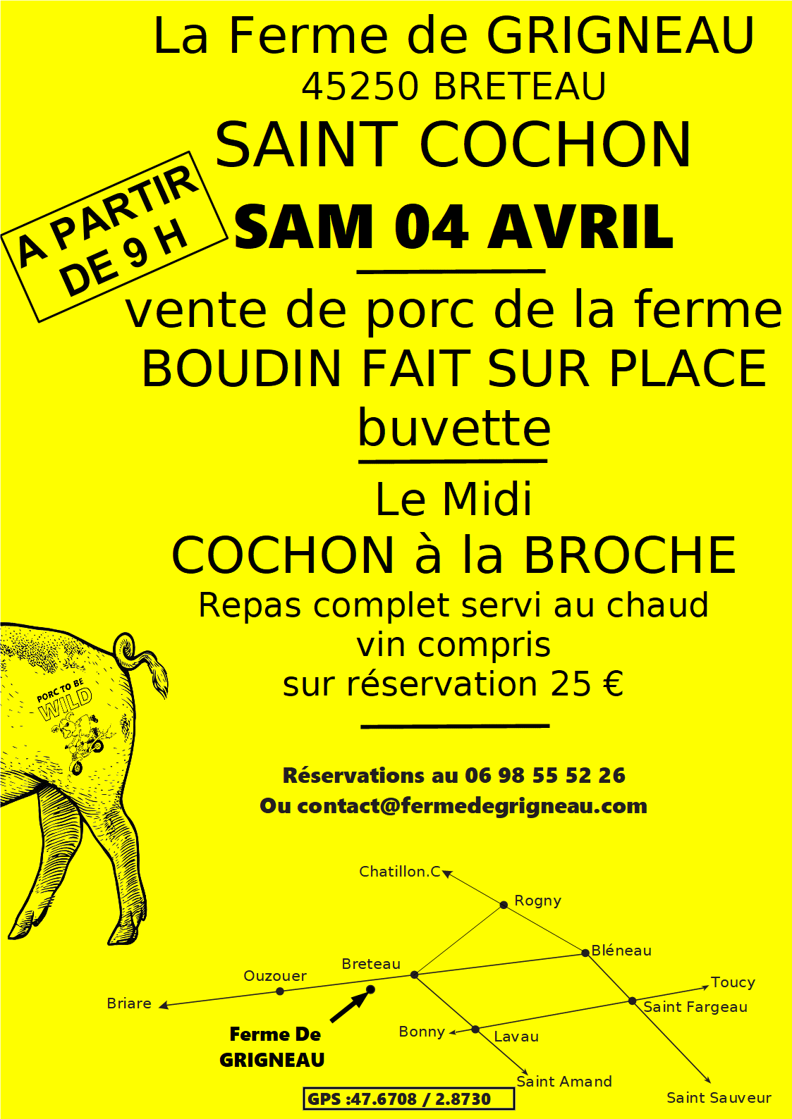 La Saint cochon à la ferme de Grigneau Ferme de Grigneau Breteau 2026-04-04