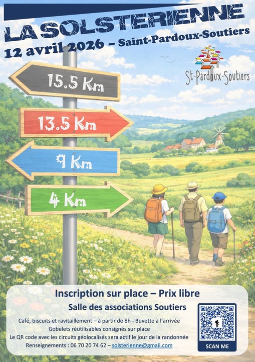 La Solstérienne 2026 Maison des associations Saint-Pardoux-Soutiers 2026-04-12