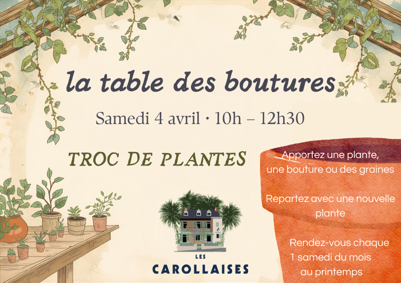 La table des boutures 2 Rue Division Leclerc Carolles 2026-04-04
