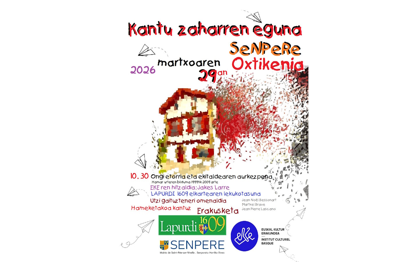 Lapurdi 1609 journée des chants anciens 140 Rue Butrun Saint-Pée-sur-Nivelle 2026-03-29