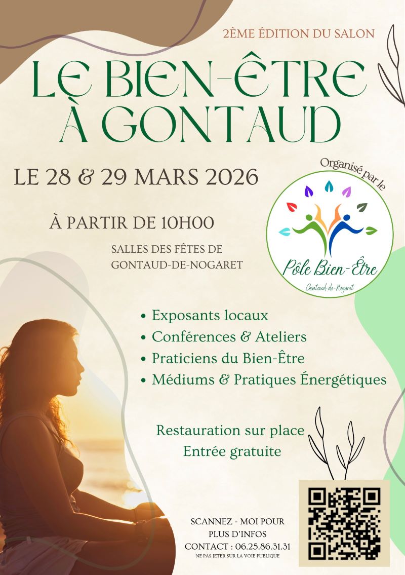 Le Bien-être à Gontaud Salle des Fêtes Gontaud-de-Nogaret 2026-03-28
